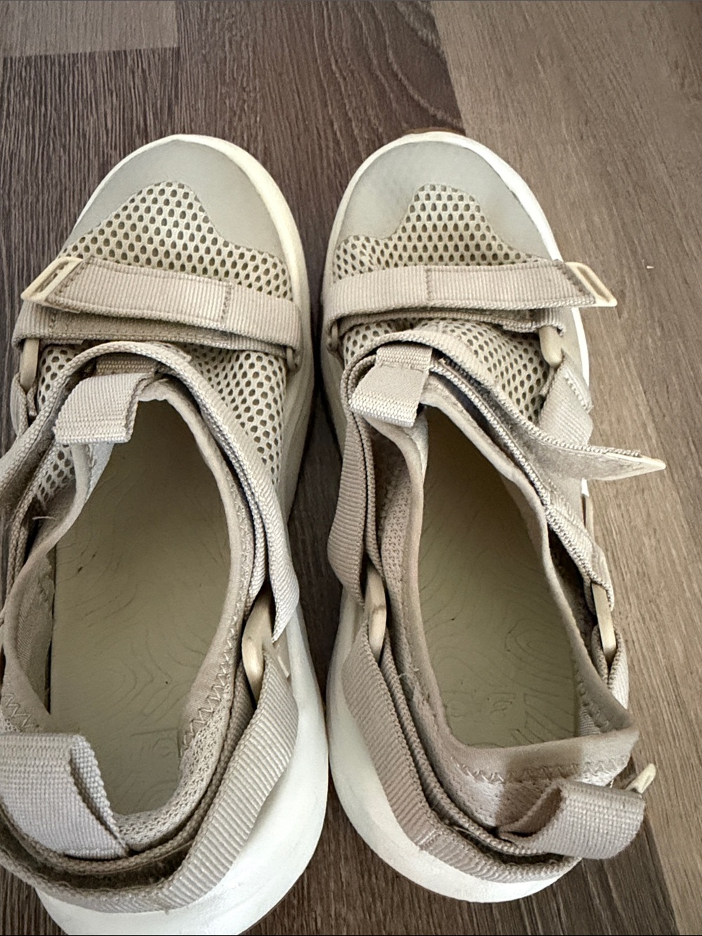 Teva Beige Sport Sandals with White Sole - Picture 4 of 9